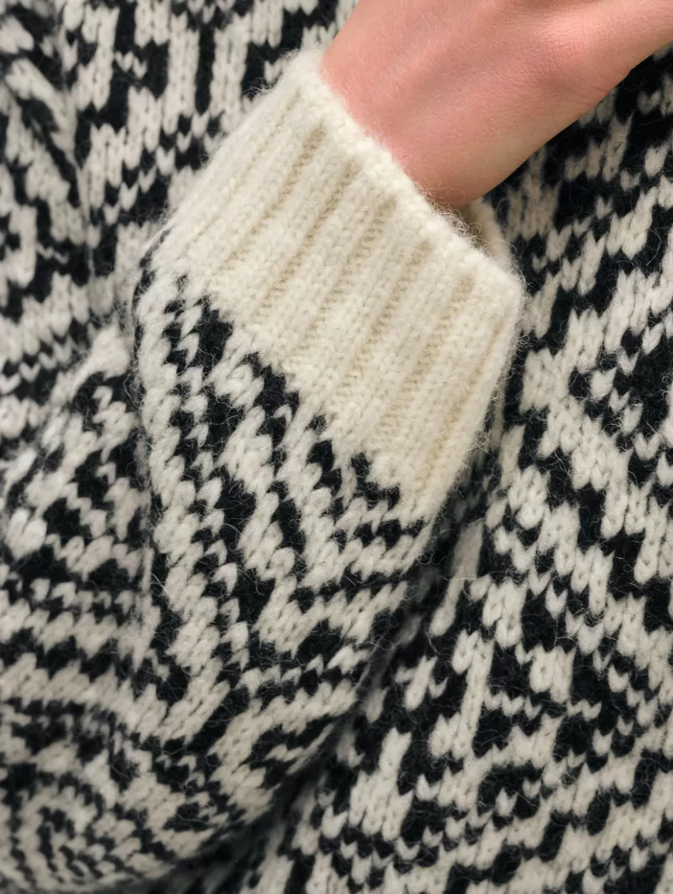 White + Warren Sweaters-alpaca blend nordic crewneck