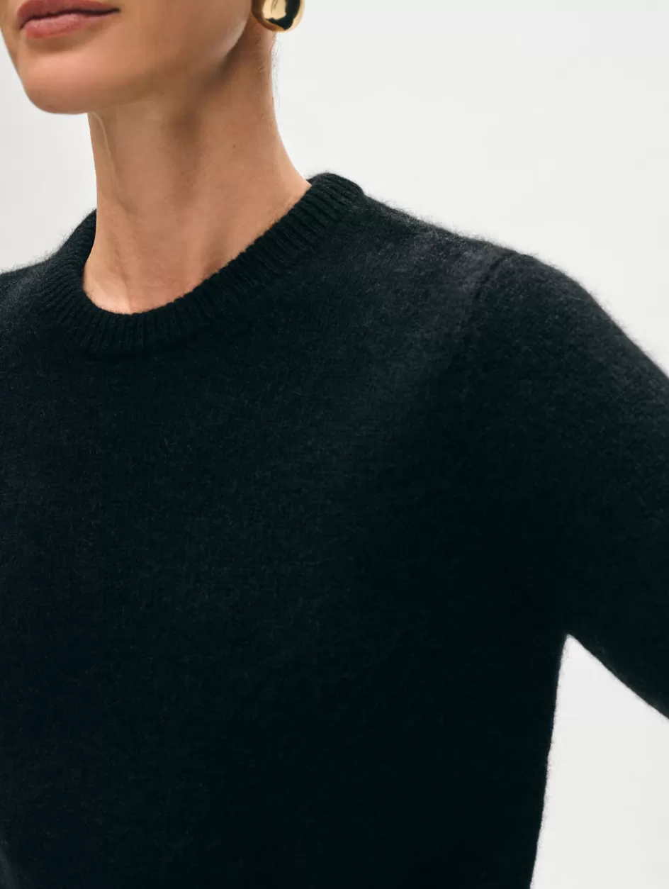 White + Warren Sweaters-brushed cashmere tee