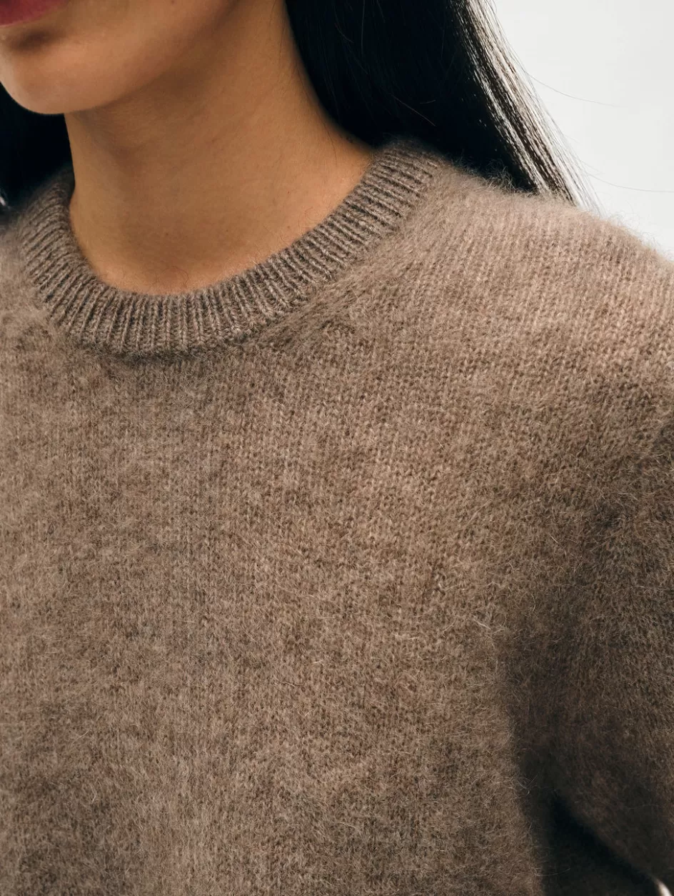 White + Warren Sweaters-brushed cashmere tee