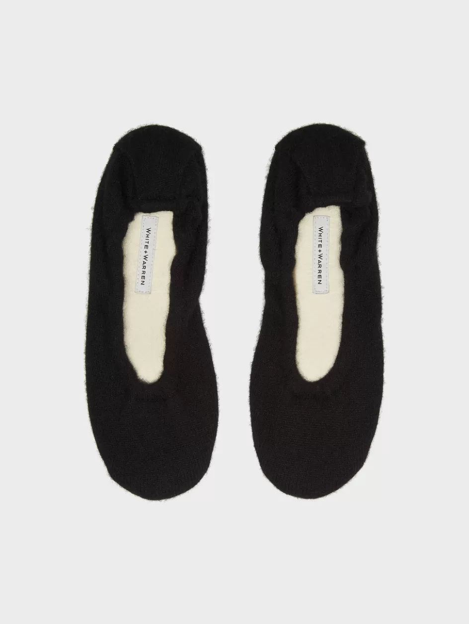 White + Warren Socks + Slippers-cashmere ballet slipper