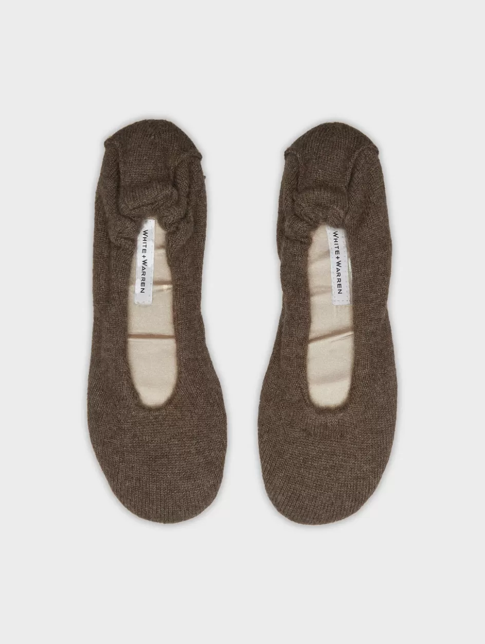 White + Warren Socks + Slippers-cashmere ballet slipper