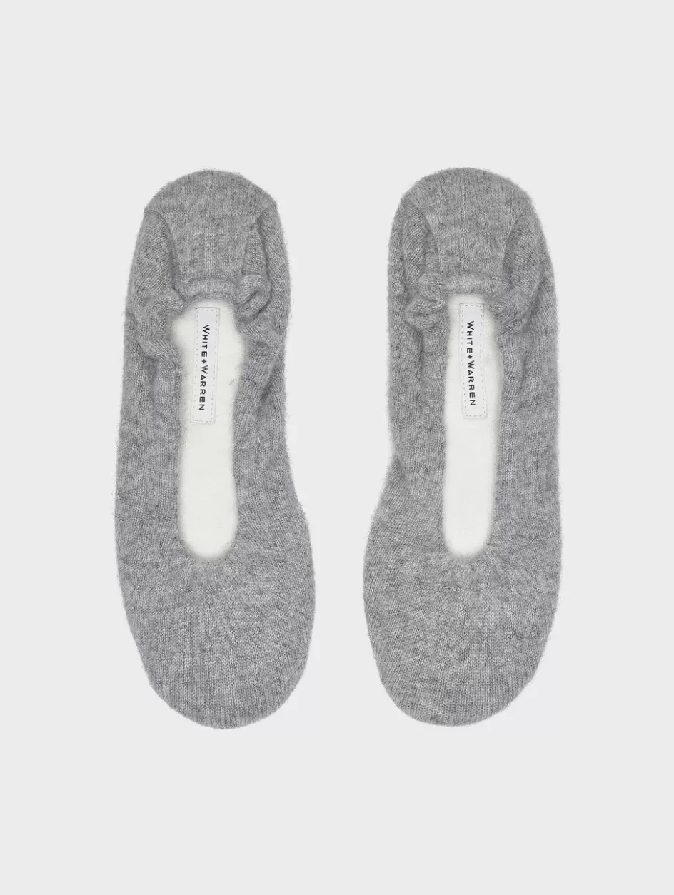 White + Warren Socks + Slippers-cashmere ballet slipper