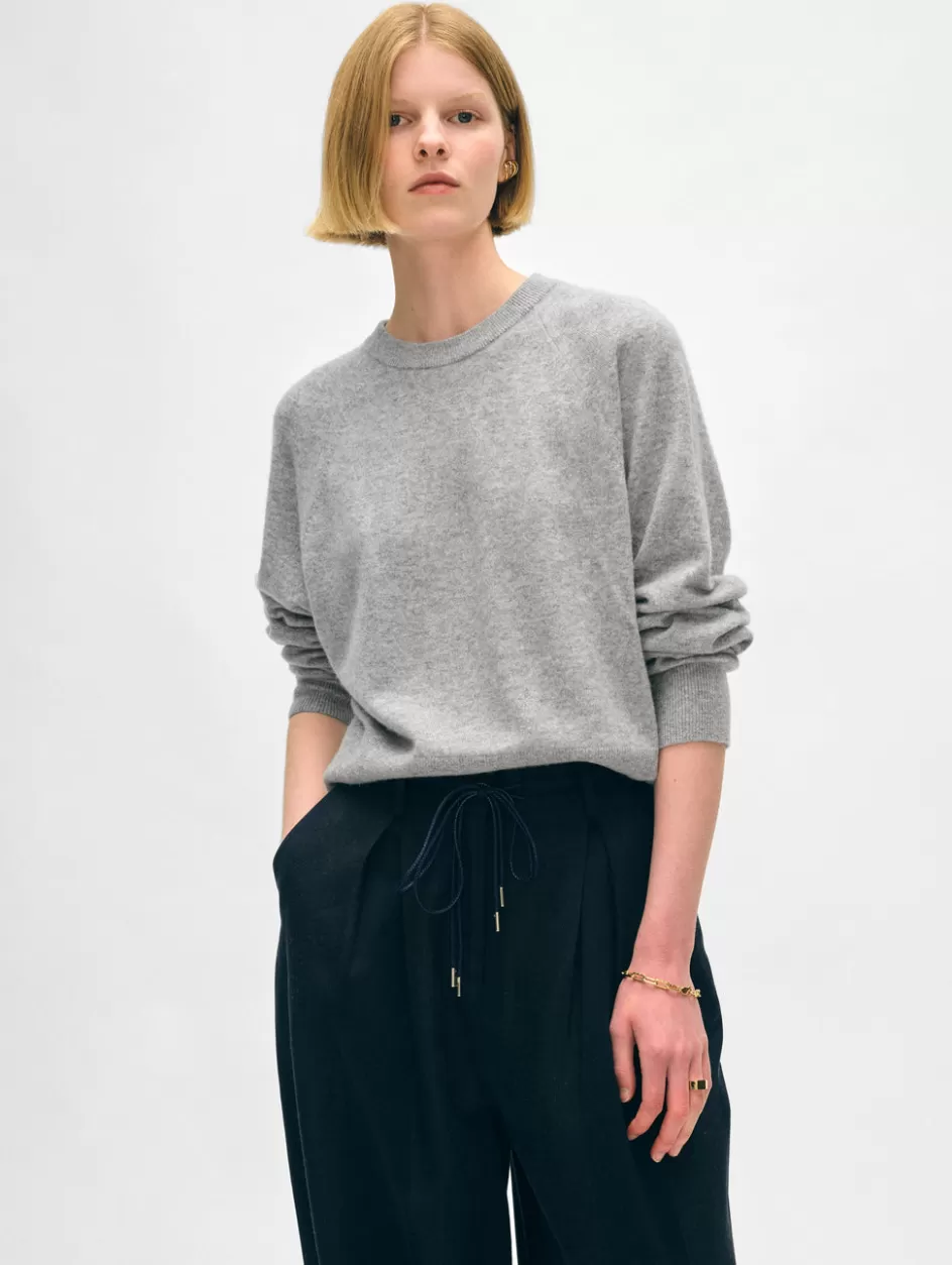 White + Warren Lounge-cashmere easy sweatshirt