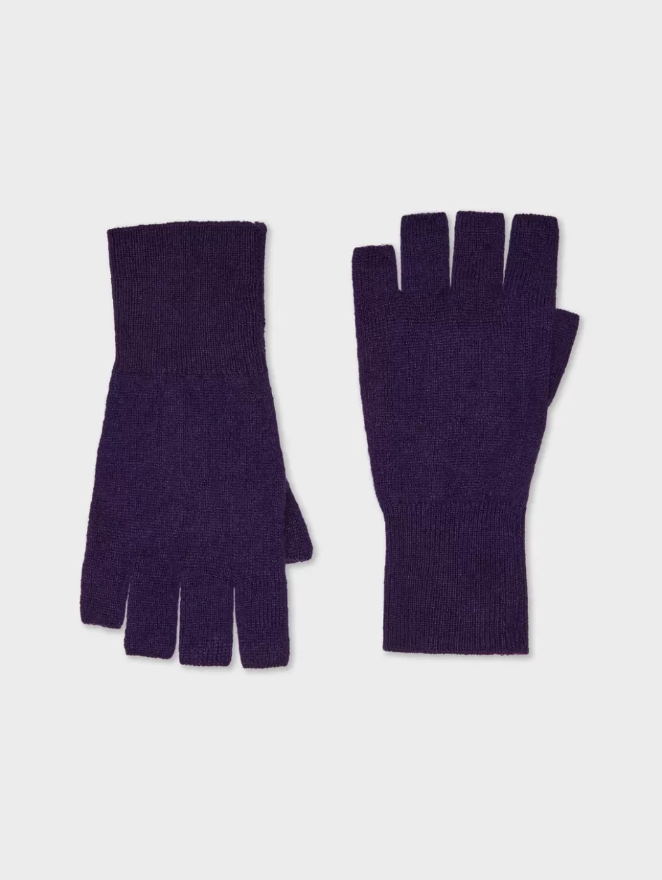 White + Warren Hats + Gloves-cashmere fingerless glove