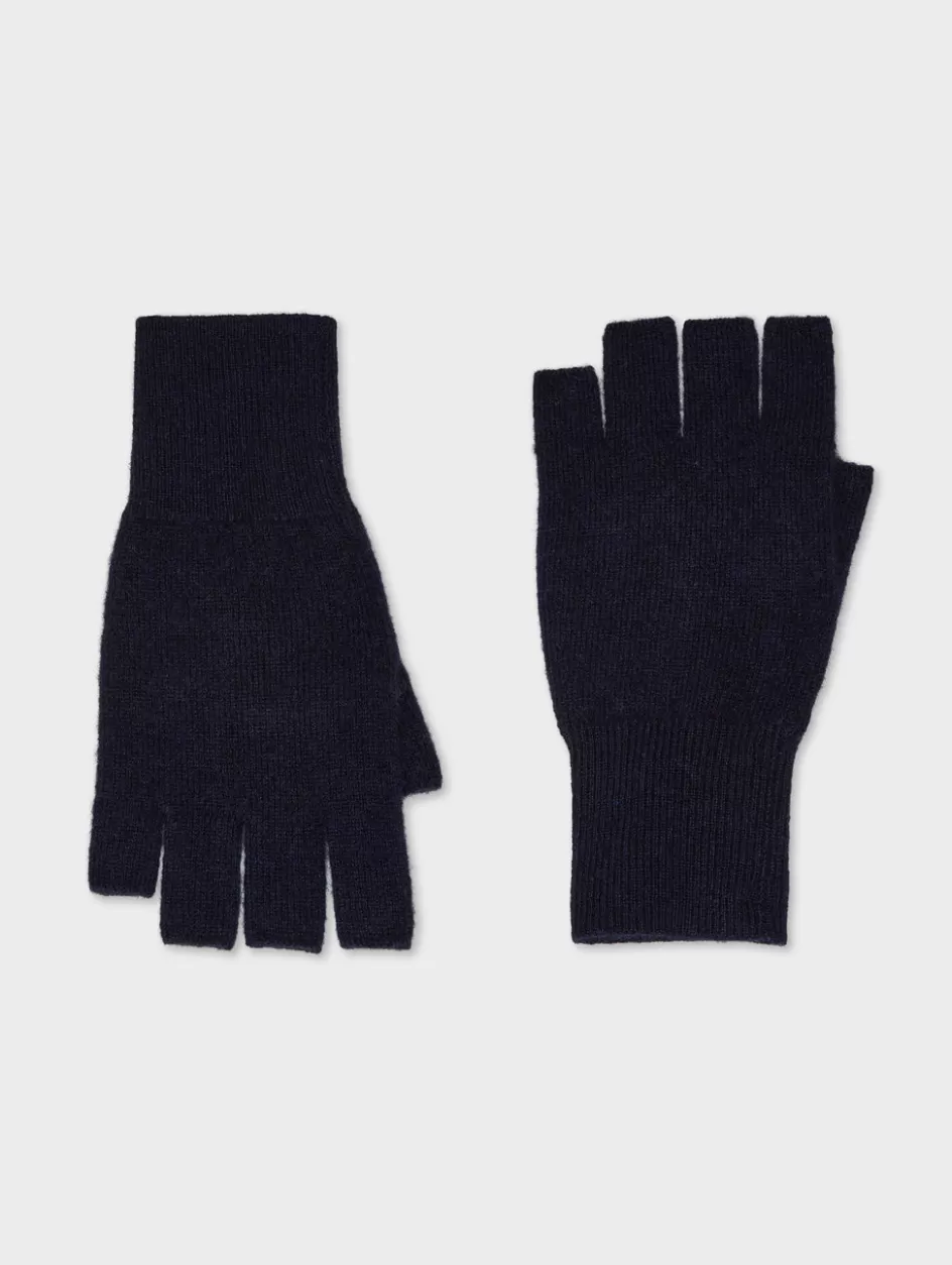 White + Warren Hats + Gloves-cashmere fingerless glove