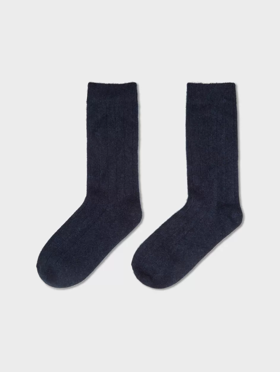 White + Warren Socks + Slippers-cashmere ribbed socks