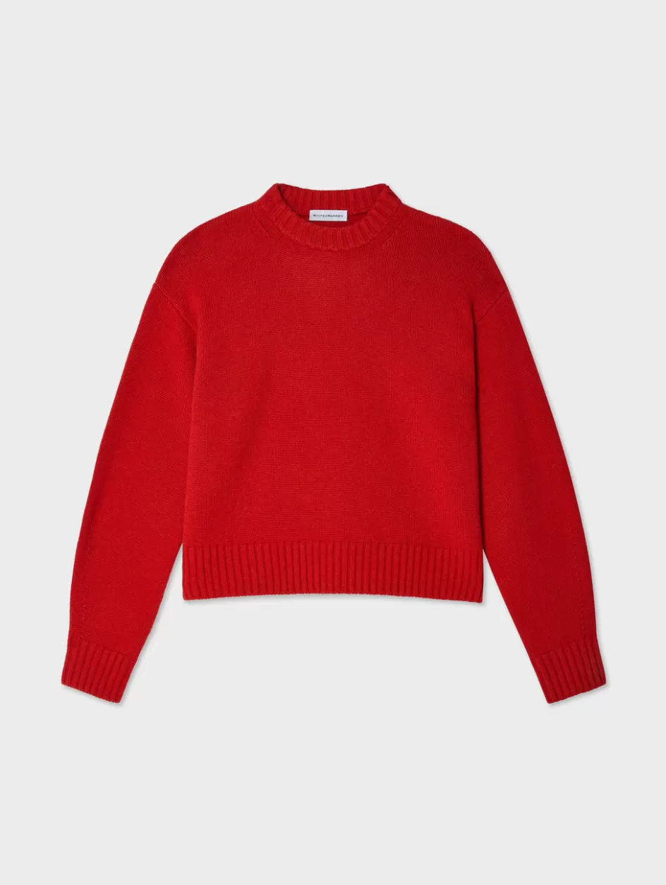 White + Warren Sweaters-merino cashmere drop shoulder crewneck