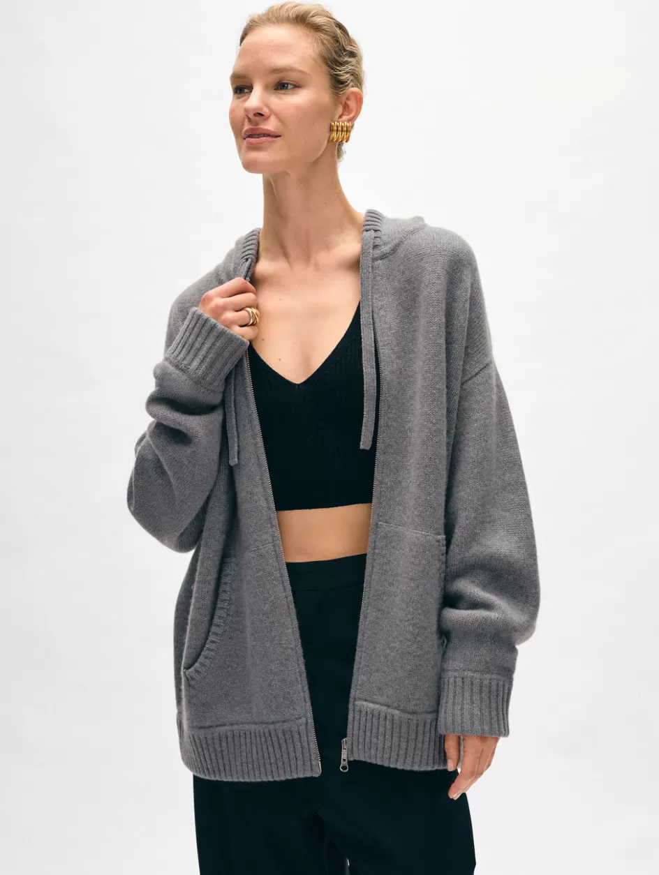 White + Warren Cardigans-merino cashmere luxe boyfriend hoodie